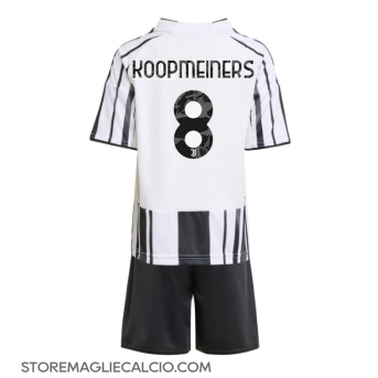 Juventus Teun Koopmeiners #8 Maglia Gara Casa Repliche 2025-26 Bambino
